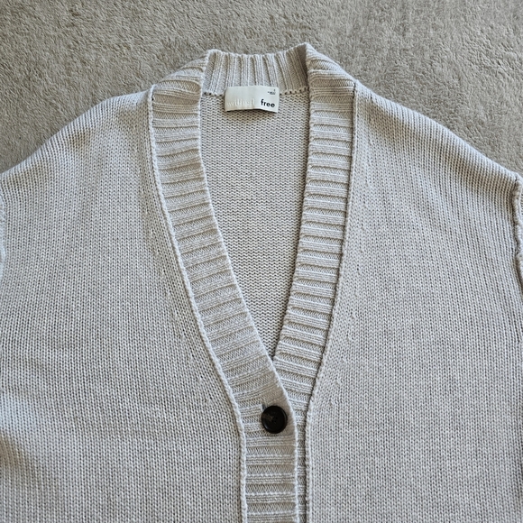 Aritzia Wilfred Free Velzen Merino Wool Oversized Grandpa Sweater size S - Picture 5 of 15